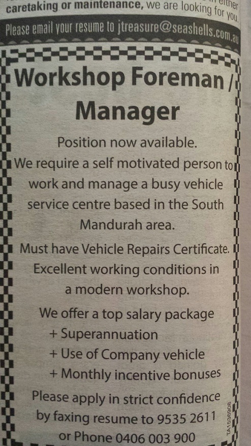 Job Opportunity